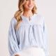 Avalynn Top- Blue-W12S035